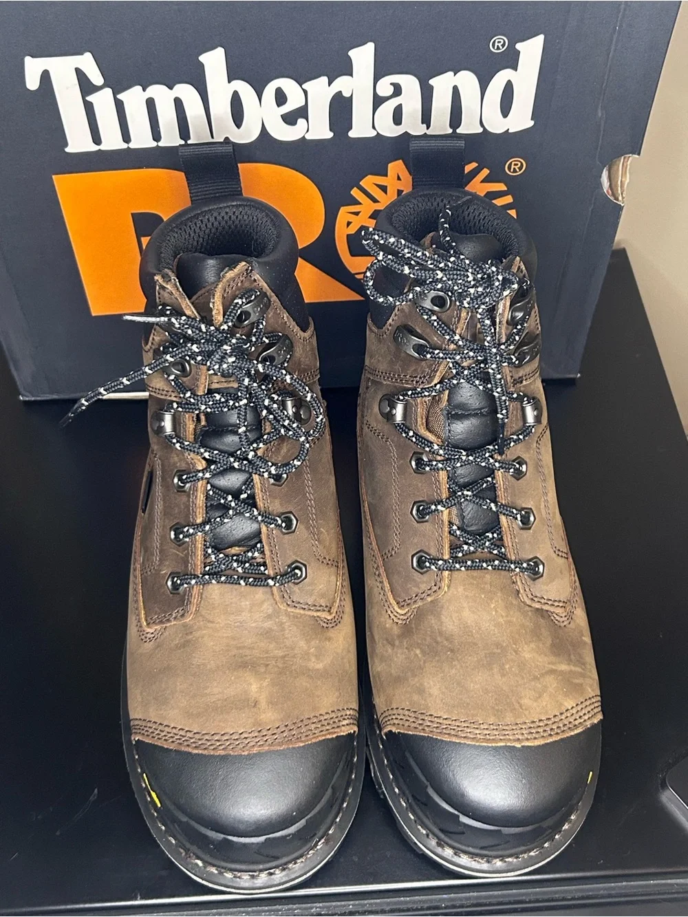 Timberland Brown and Black Men’s Waterproof Work Boots